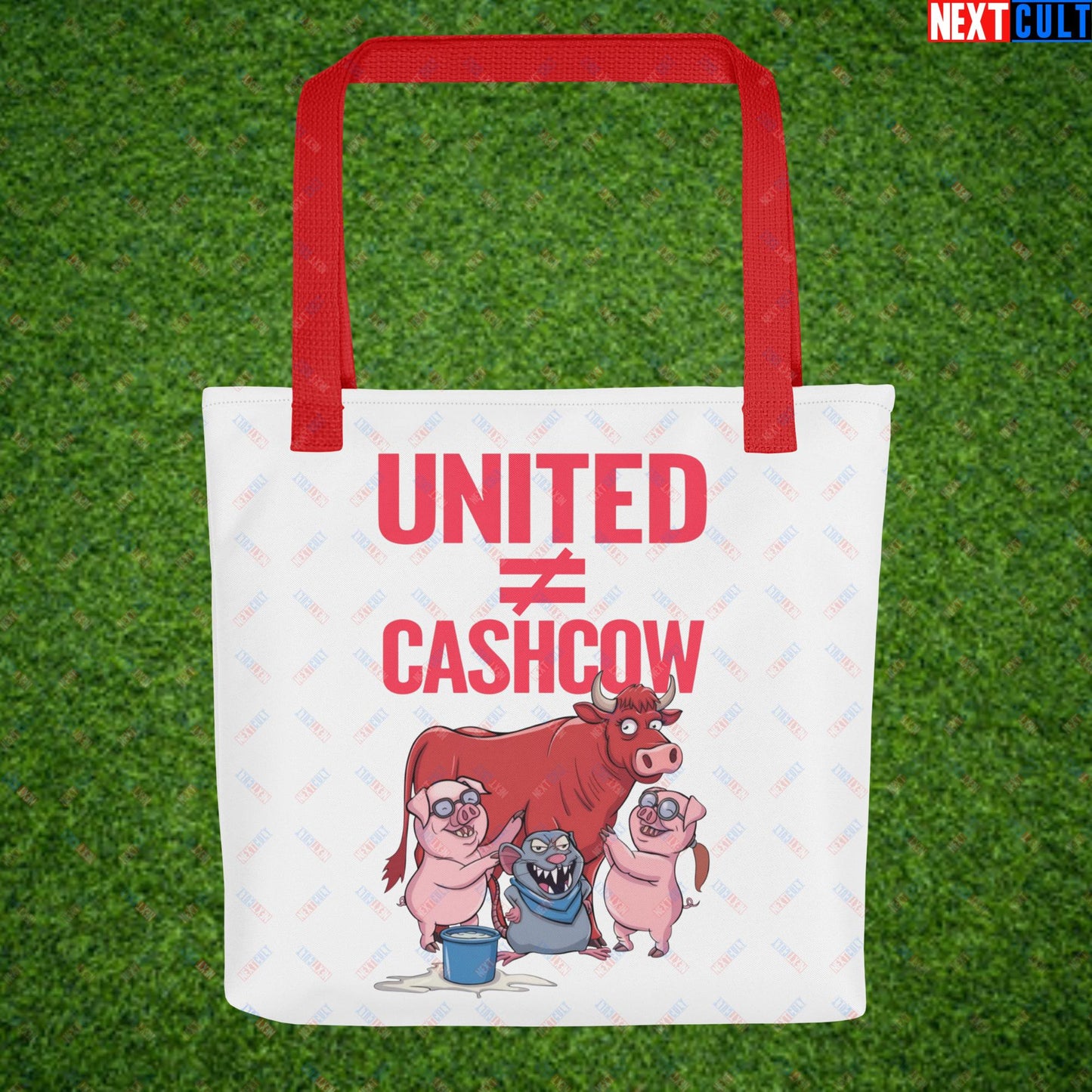 Manchester United Is Not A Cashcow Glazers Out Ineos Out Ratcliffe Out Protest Tote bag Default Title Bags Football GlazersOut Manchester United RatcliffeOut Next Cult Brand