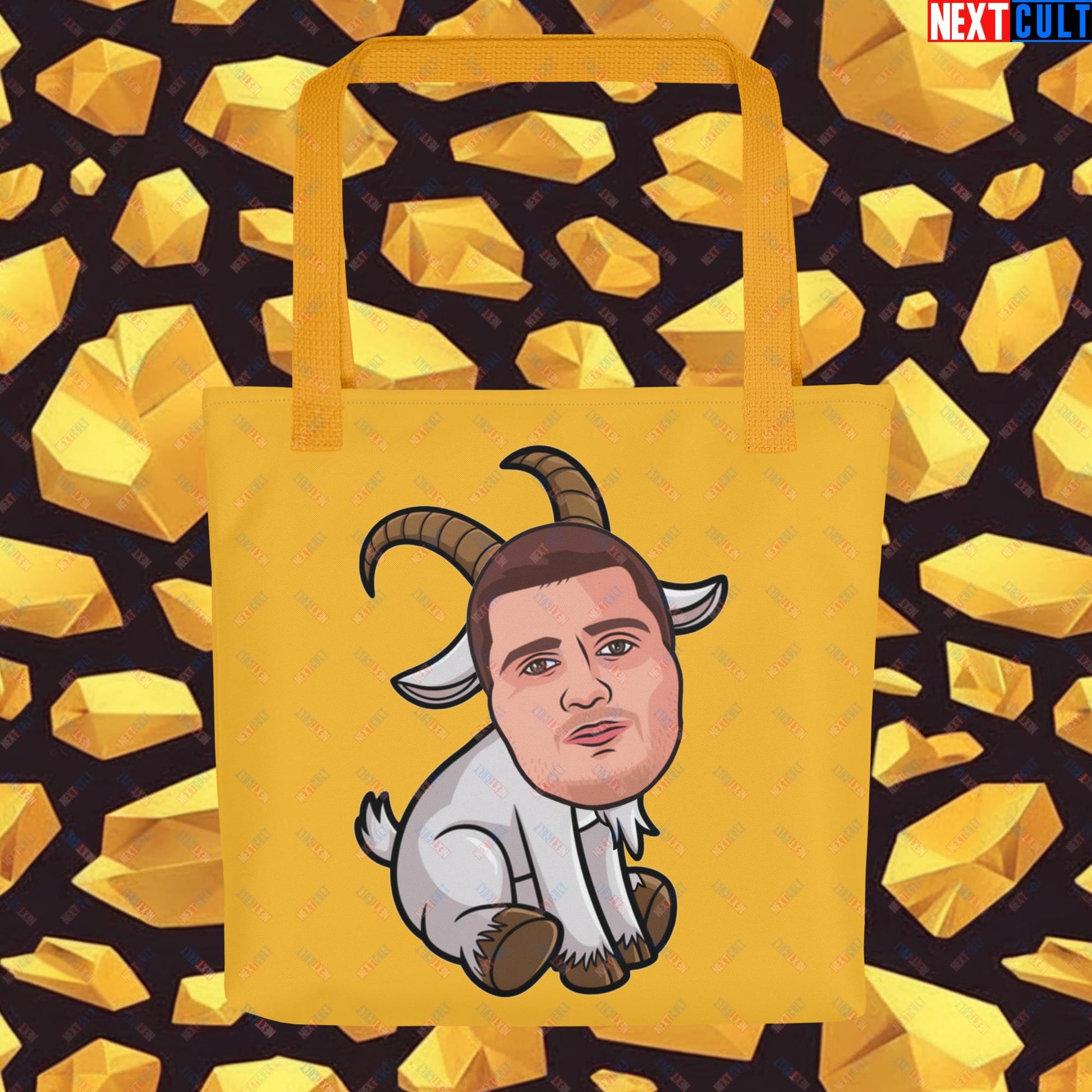 Nikola Jokic G.O.A.T. Tote Bag - Funny Basketball Meme Carryall Bag - Greatest of All Time NBA Fan Bag - Perfect Gift for Basketball Lovers Tote bag Default Title Bags Basketball Denver Nuggets G.O.A.T. NBA Nikola Jokic Next Cult Brand