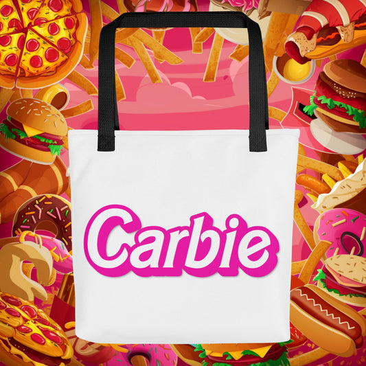 Carbie Barbie I Love Carbs Tote bag Next Cult Brand