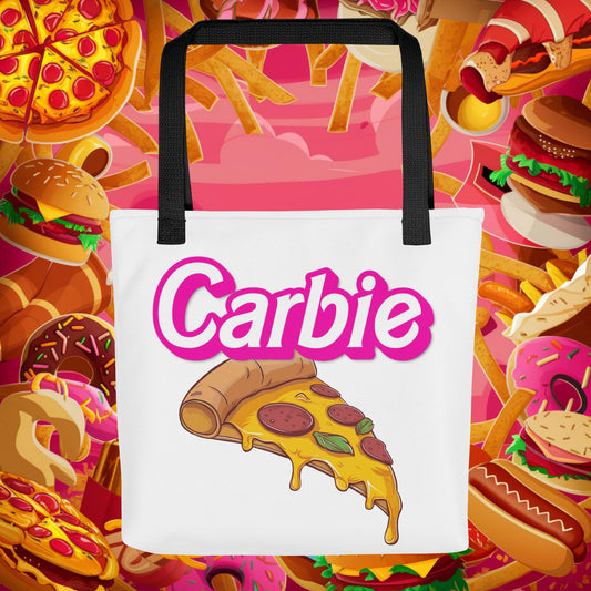 Carbie Barbie I Love Carbs I Love Pizza Tote bag