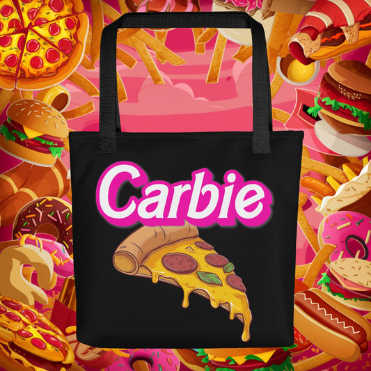 Carbie Barbie I Love Carbs I Love Pizza Tote bag Next Cult Brand