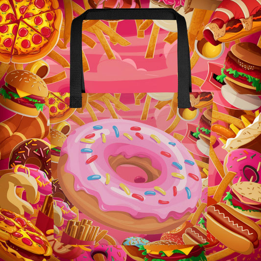 Pink Donut with sprinkles Tote bag Next Cult Brand