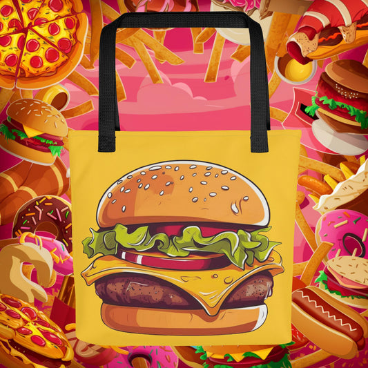 Cheeseburger I Love Burgers Tote bag Next Cult Brand