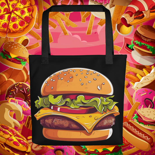 Cheeseburger I Love Burgers Tote bag Next Cult Brand