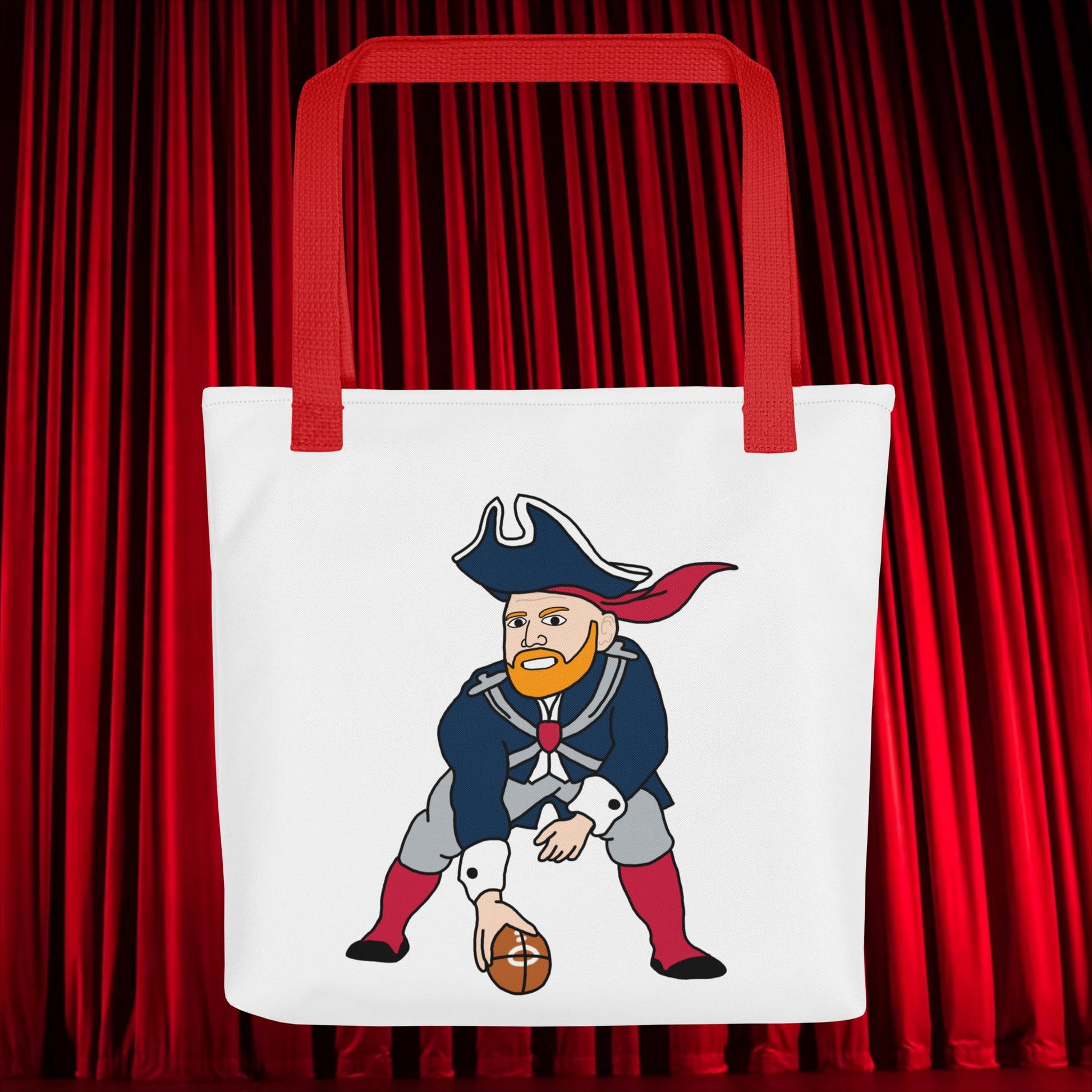 Bill Burrdy New England Patriots NFL Tom Brady Bill Burr Tote bag Next Cult Brand American Football, Bill Burr, Monday Morning Podcast, New England Patriots, NFL, Podcasts, Stand-up Comedy