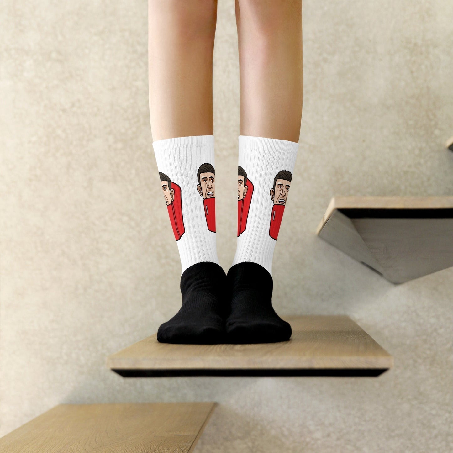 Harry ''The Fridge'' Maguire Manchester United funny football/ soccer meme Socks white Next Cult Brand Football, Harry Maguire, Manchester United, The Fridge