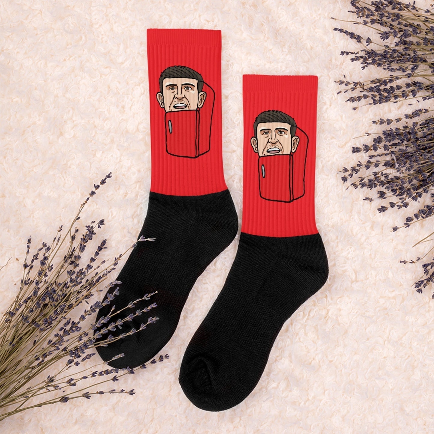 Harry ''The Fridge'' Maguire Manchester United funny football/ soccer meme Socks red Next Cult Brand Football, Harry Maguire, Manchester United, The Fridge