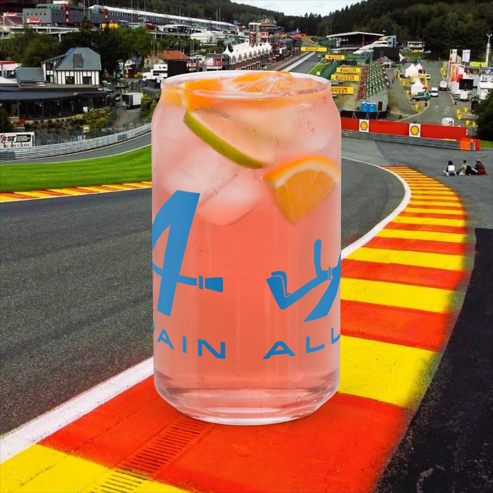 Allpain Alpine F1 Formula 1 Pierre Gasly Esteban Ocon Alpine Can-shaped glass Default Title Glasses Alpine F1 Next Cult Brand