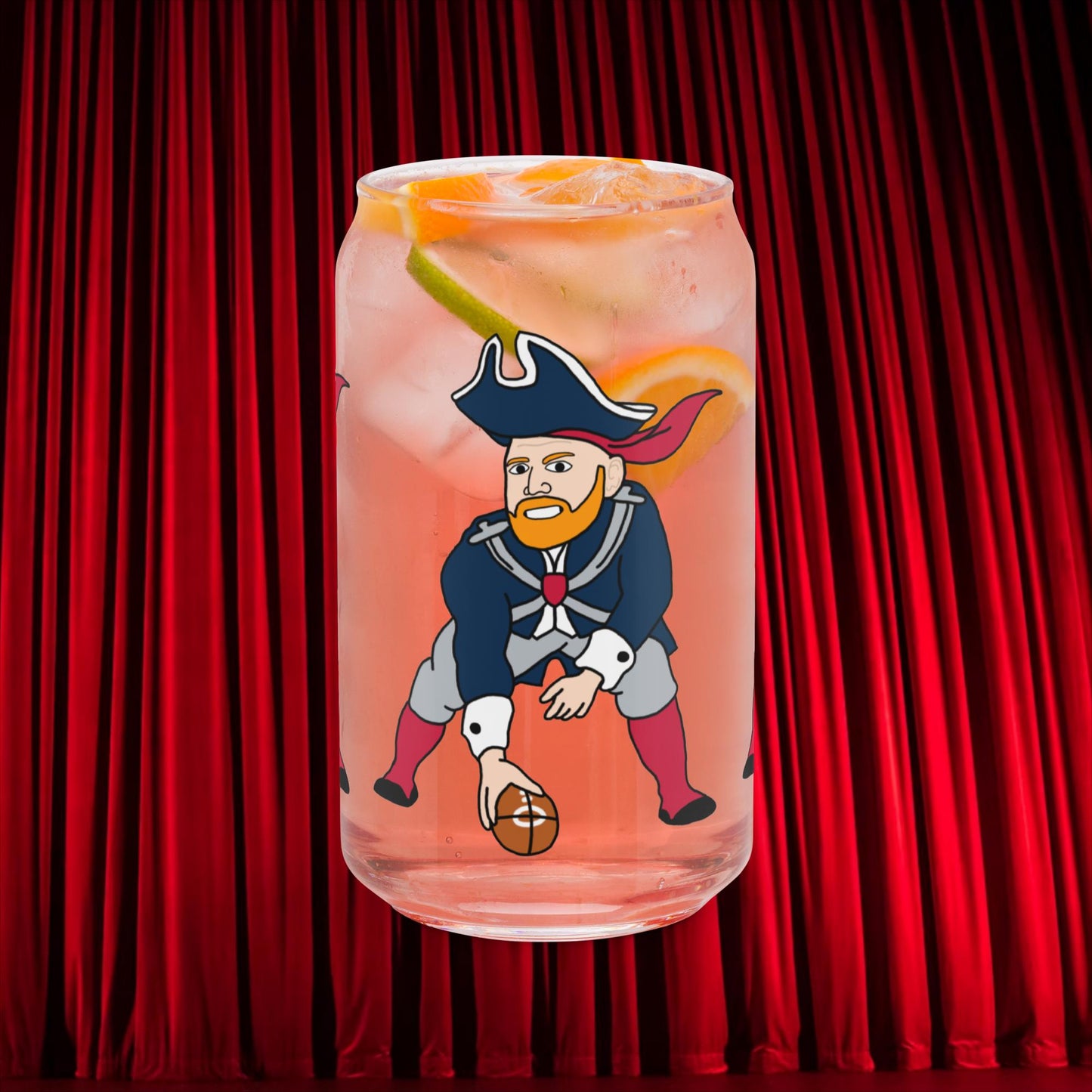 Bill Burrdy New England Patriots NFL Tom Brady Bill Burr Can-shaped glass Next Cult Brand American Football, Bill Burr, Monday Morning Podcast, New England Patriots, NFL, Podcasts, Stand-up Comedy