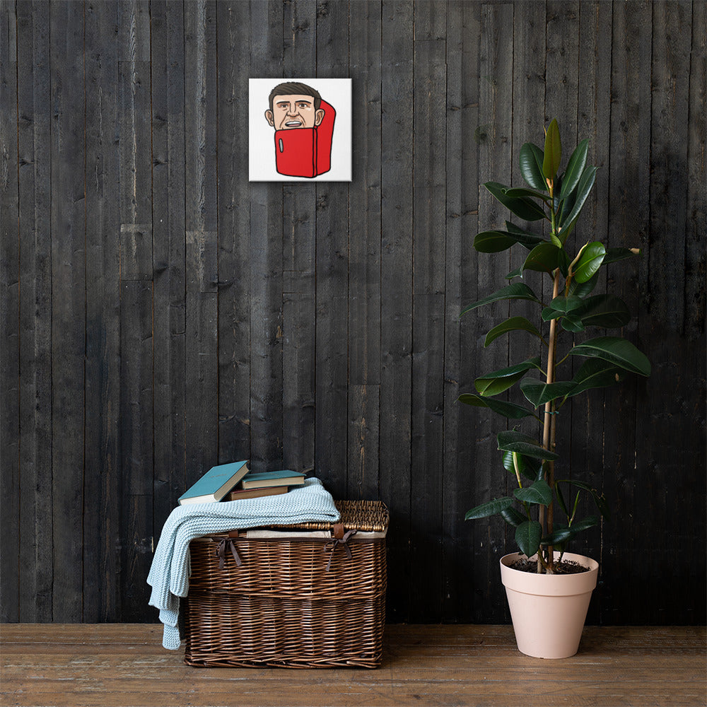 Harry ''The Fridge'' Maguire Canvas 12″×12″ Canvas Football Harry Maguire Manchester United The Fridge Next Cult Brand