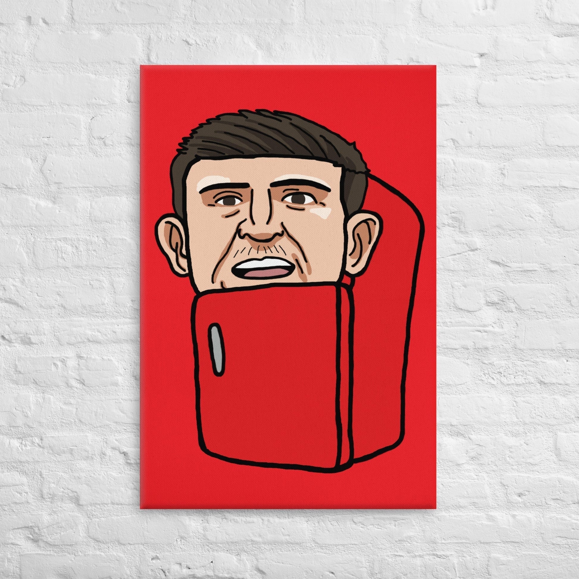 Harry ''The Fridge'' Maguire Canvas Canvas Football Harry Maguire Manchester United The Fridge Next Cult Brand