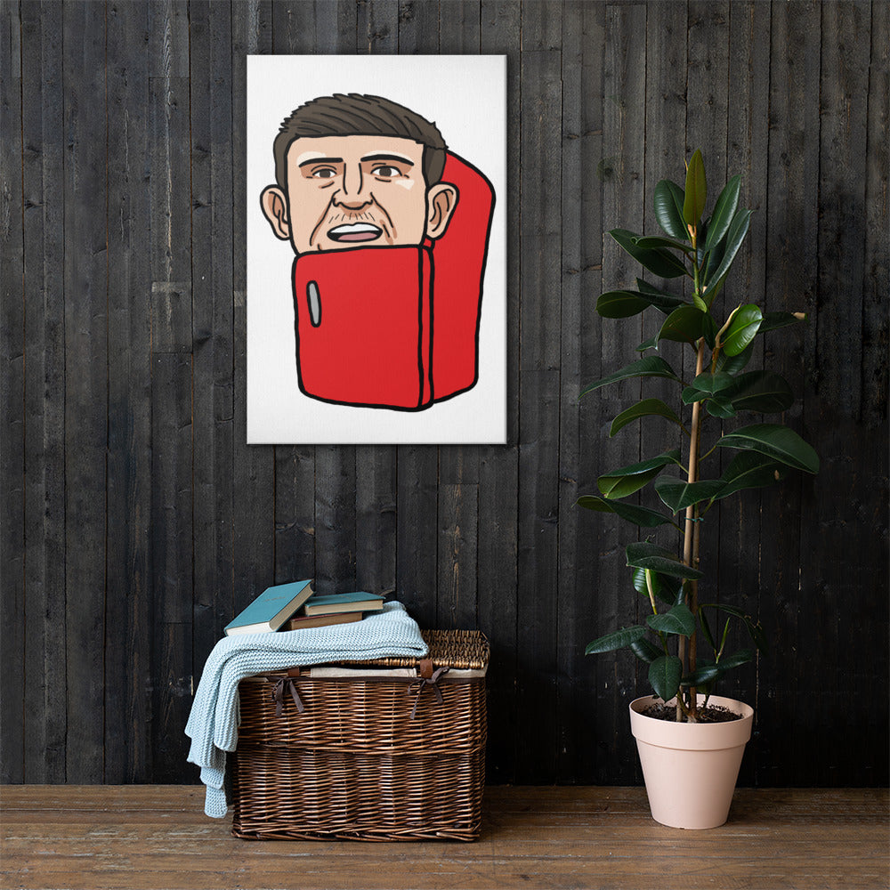 Harry ''The Fridge'' Maguire Canvas Next Cult Brand Football, Harry Maguire, Manchester United, The Fridge