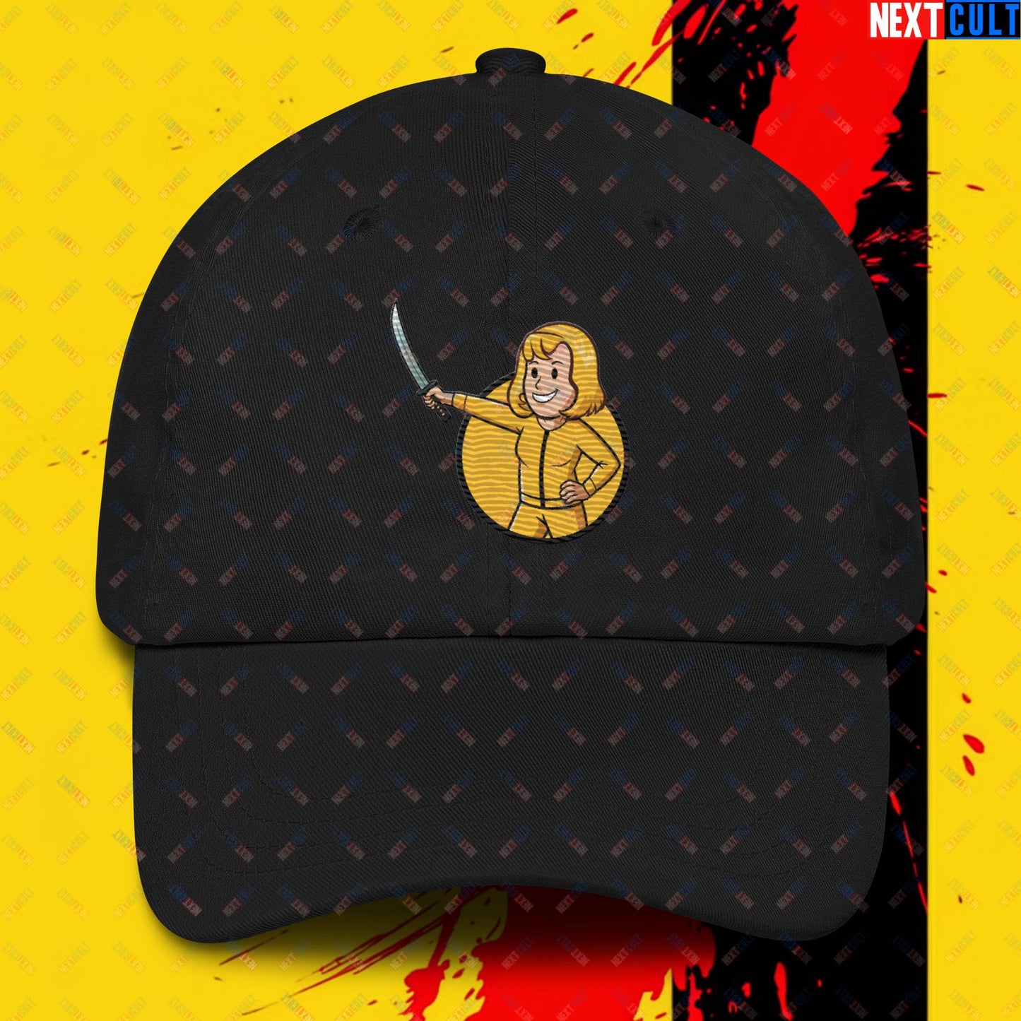 Kill Bill Vault Girl Fallout Funny Meme Cartoon Mashup Dad hat