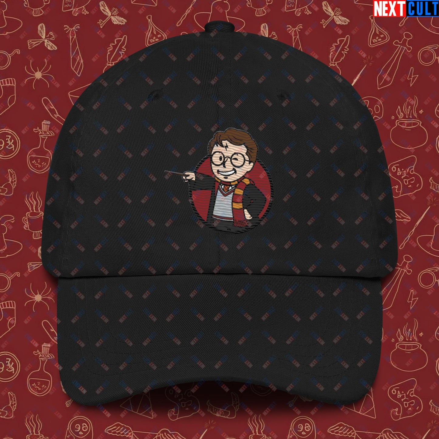 Wizard Boy Harry Potter Vault Boy Fallout Funny Meme Cartoon Mashup Dad hat