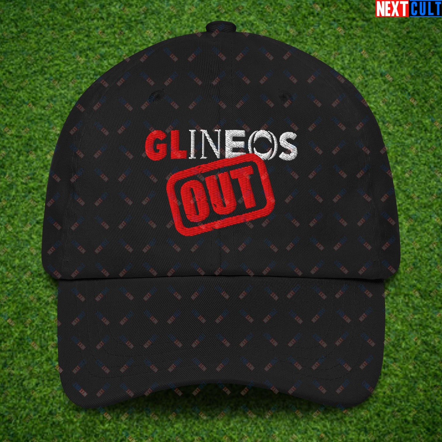 GLINEOS OUT Manchester United Protest Against Glazers, Ratcliffe and Ineos Dad hat Default Title Hats Football GlazersOut Manchester United RatcliffeOut Next Cult Brand