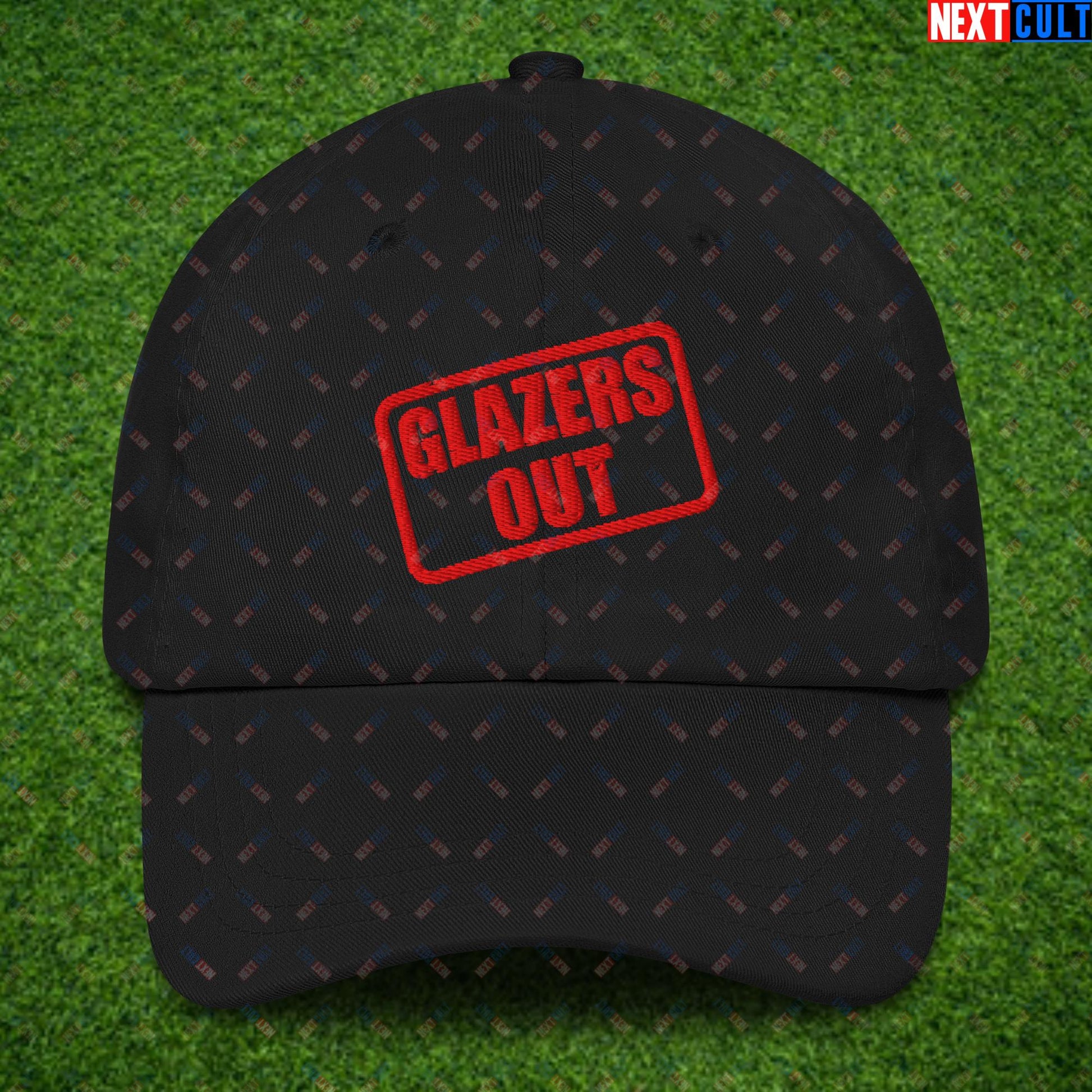 Glazers Out Stop The Glazers Ruining Manchester United Fan Protest Against Glazers Dad hat Black Hats Football GlazersOut Manchester United Next Cult Brand