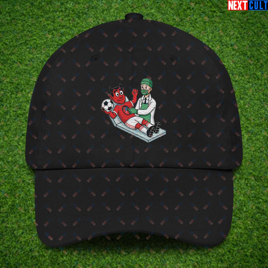 Open Heart Surgery Manchester United Ralf Rangnick Meme Cartoon Dad hat Default Title Hats Football GlazersOut Manchester United RatcliffeOut Next Cult Brand