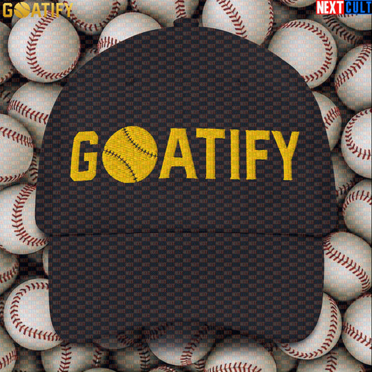 Cap GOATIFY Baseball GOAT Dad Hat for MLB Fans Greatest of All Time Baseball Sports Gift |  | ["Baseball", "MLB"]