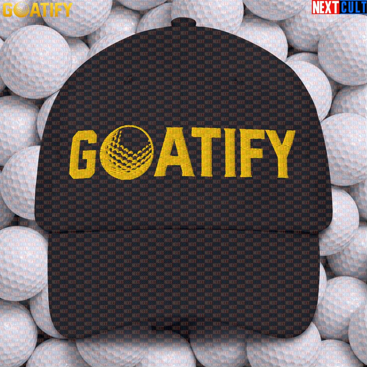Golf GOAT Cap Golden Golf Ball Hat for Golfers, Sports Fans & Golf Gifts | GOATIFY |  | ["Golf", "PGA"]