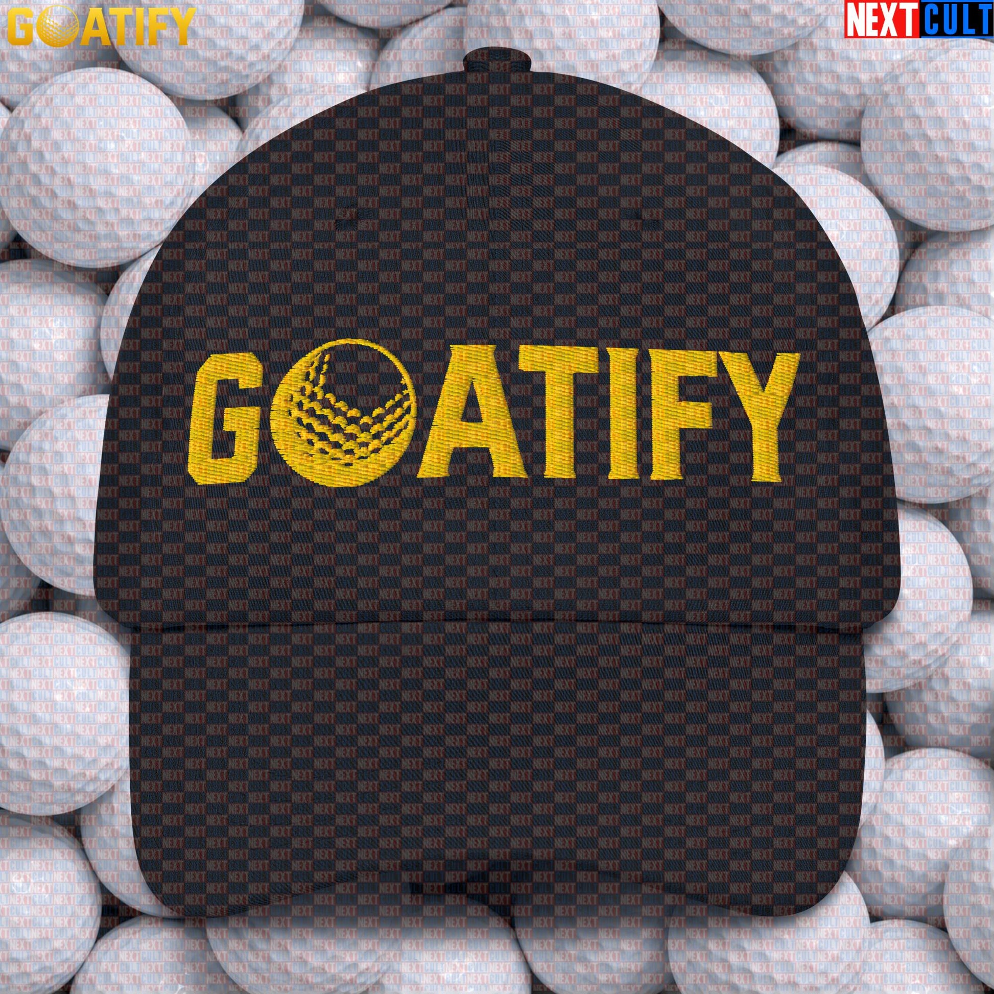 Golf GOAT Cap Golden Golf Ball Hat for Golfers, Sports Fans & Golf Gifts | GOATIFY |  | ["Golf", "PGA"]