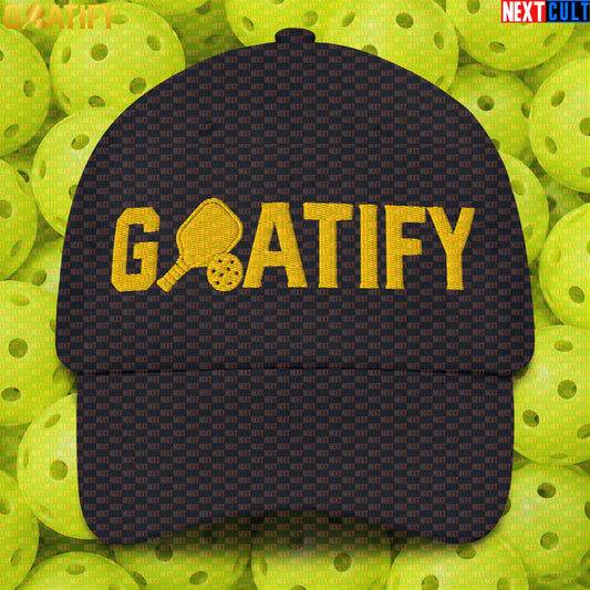 Pickleball GOAT Cap Golden Paddle & Ball Hat for Players, Fans & Sports Gifts | GOATIFY |  | ["Pickleball"]