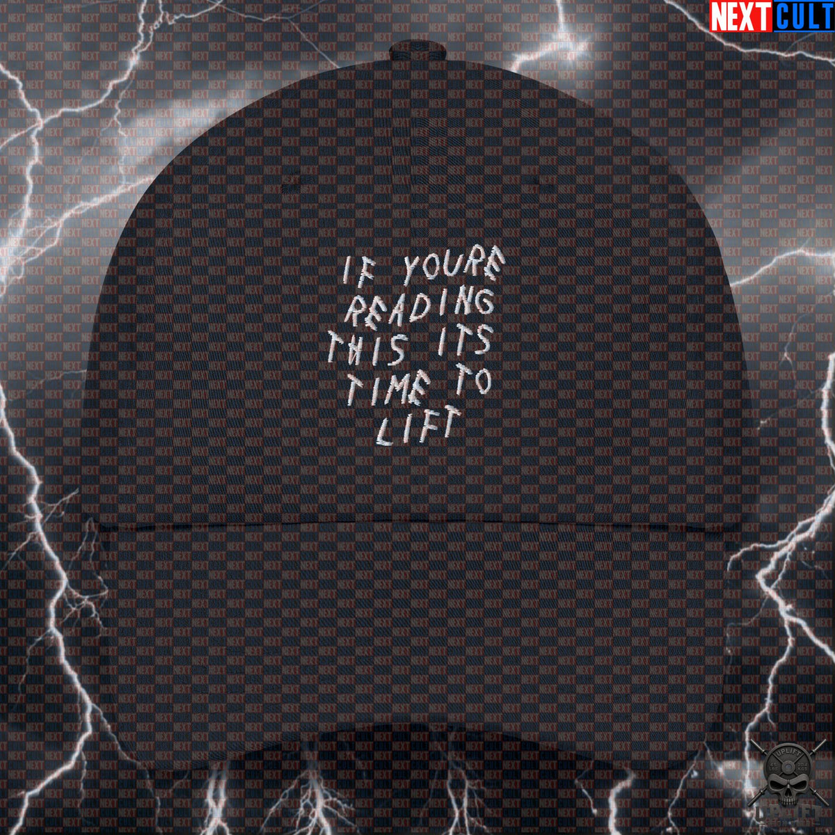 Gym Cap If You're Reading This It's Time to Lift Drake Parody for Lifters & Hip Hop Fans |  | ["Bodybuilding", "Drake", "Fitness", "Gym", "Hip Hop", "Powerlifting", "Workout"]