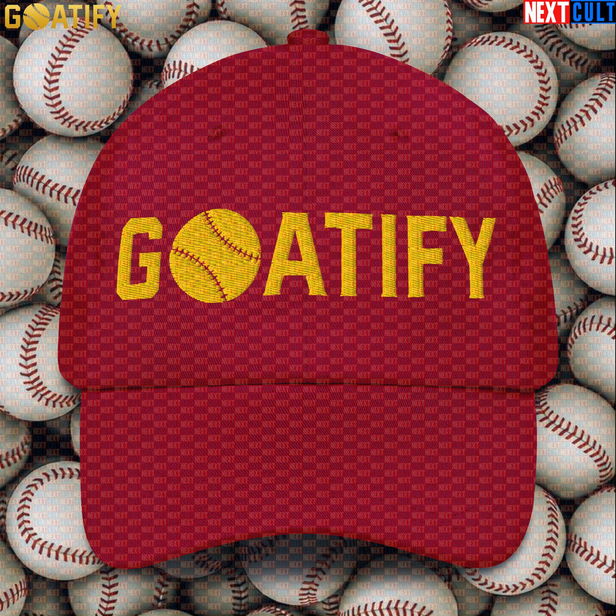 Cap GOATIFY Baseball GOAT Dad Hat for MLB Fans Greatest of All Time Baseball Sports Gift |  | ["Baseball", "MLB"]