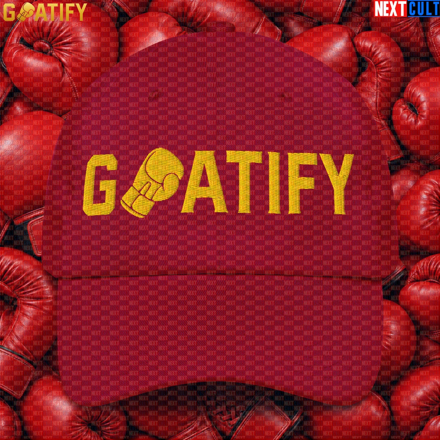 Boxing GOAT Cap GOATIFY Gold Fight Logo Hat for Boxing Fans & Martial Arts Sports Gifts |  | ["Boxing", "Martial Arts"]