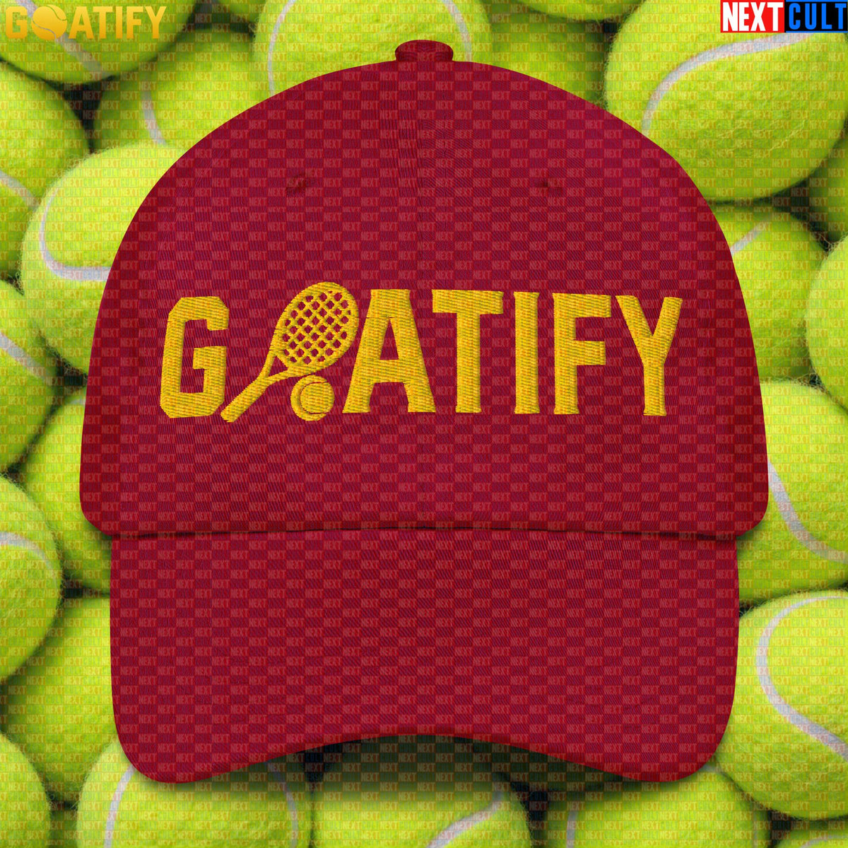 Tennis GOAT Cap Golden Racket & Ball Hat for Players, Fans & Sports Gifts | GOATIFY |  | ["Tennis"]