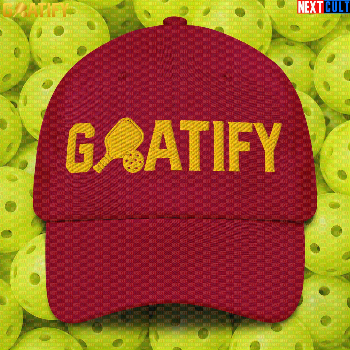 Pickleball GOAT Cap Golden Paddle & Ball Hat for Players, Fans & Sports Gifts | GOATIFY |  | ["Pickleball"]