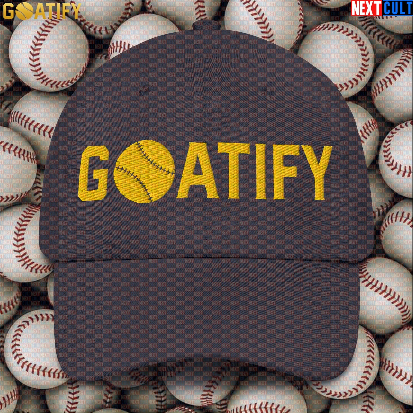 Cap GOATIFY Baseball GOAT Dad Hat for MLB Fans Greatest of All Time Baseball Sports Gift |  | ["Baseball", "MLB"]
