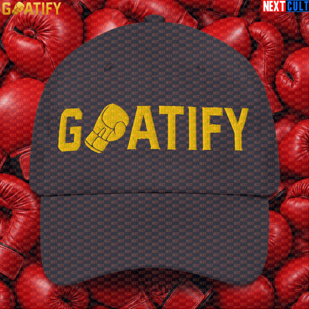 Boxing GOAT Cap GOATIFY Gold Fight Logo Hat for Boxing Fans & Martial Arts Sports Gifts |  | ["Boxing", "Martial Arts"]