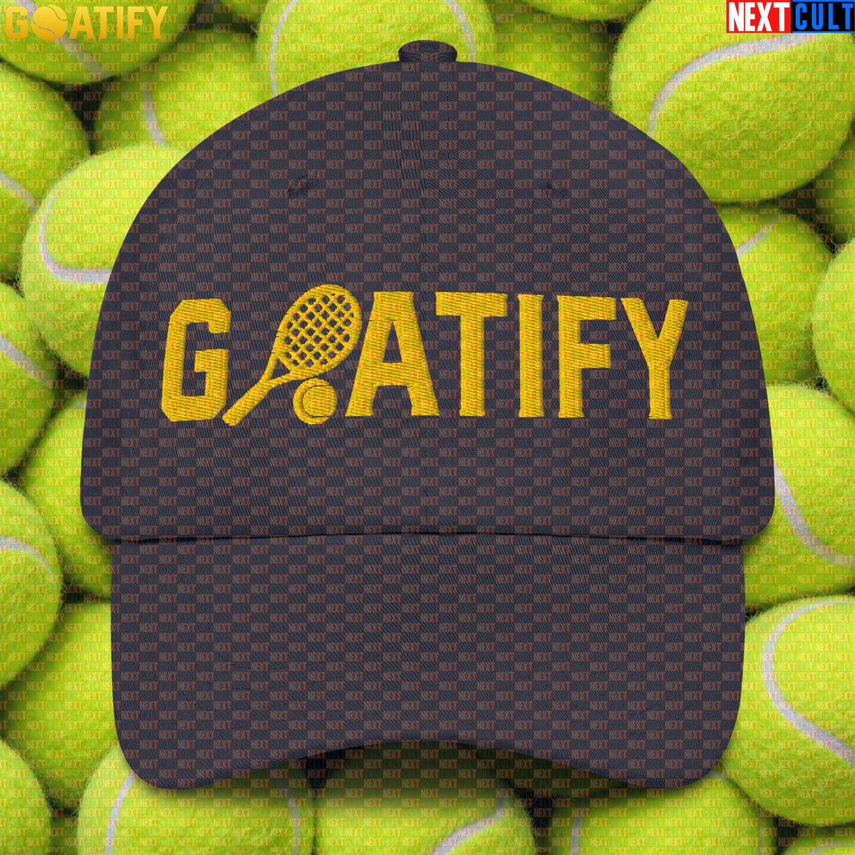 Tennis GOAT Cap Golden Racket & Ball Hat for Players, Fans & Sports Gifts | GOATIFY |  | ["Tennis"]