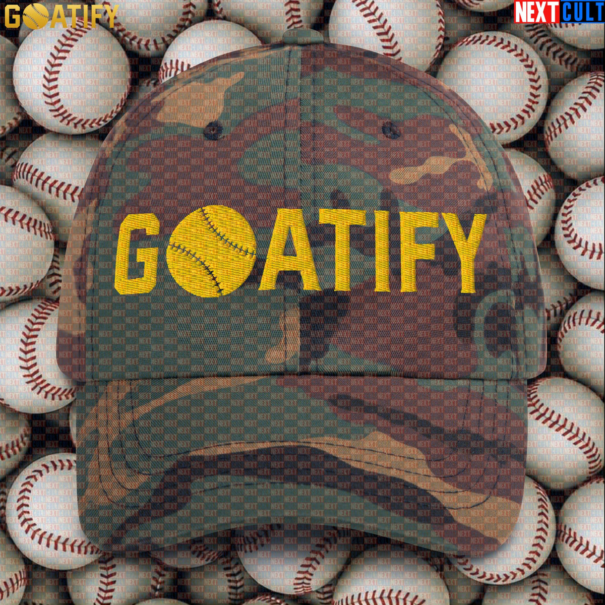 Cap GOATIFY Baseball GOAT Dad Hat for MLB Fans Greatest of All Time Baseball Sports Gift |  | ["Baseball", "MLB"]