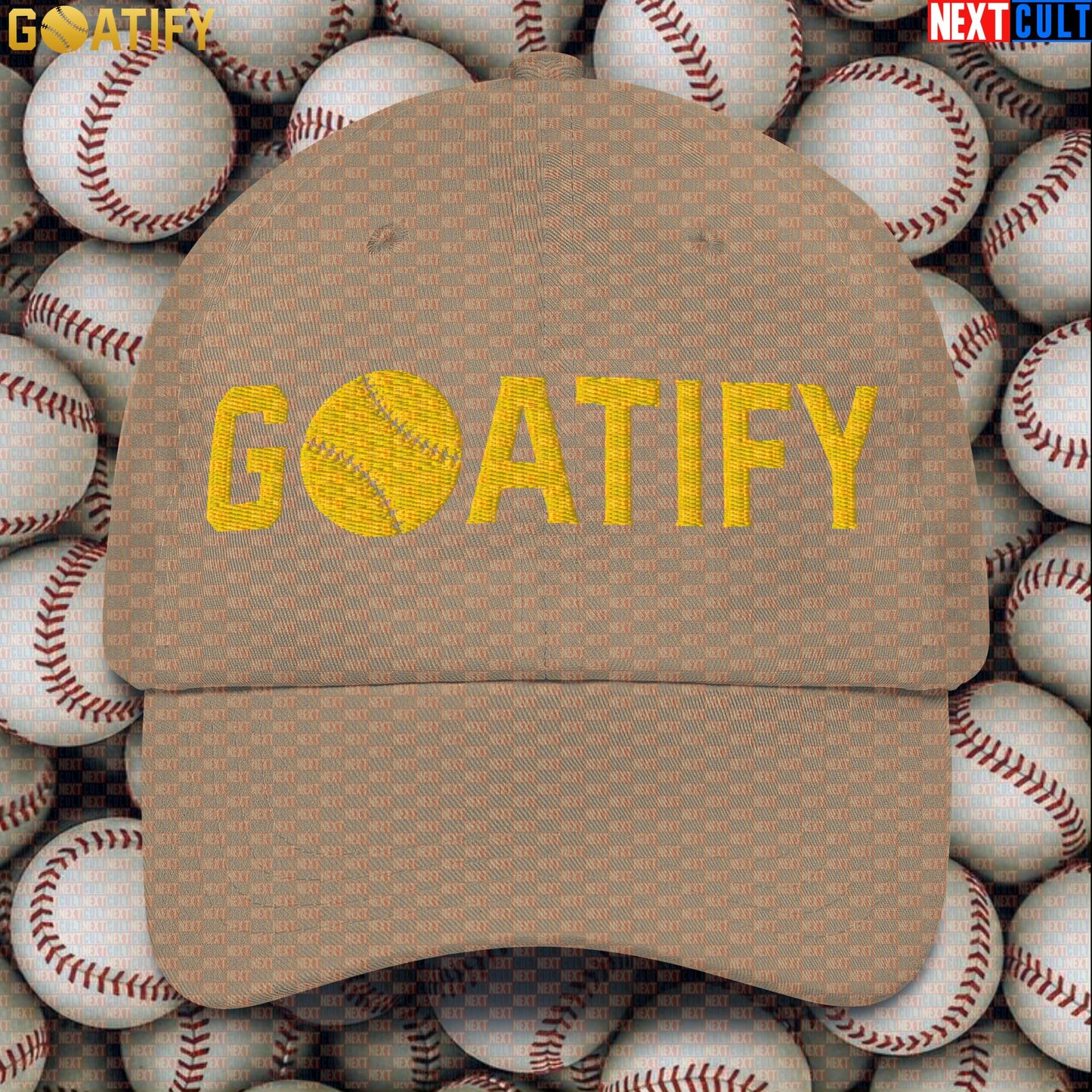Cap GOATIFY Baseball GOAT Dad Hat for MLB Fans Greatest of All Time Baseball Sports Gift |  | ["Baseball", "MLB"]