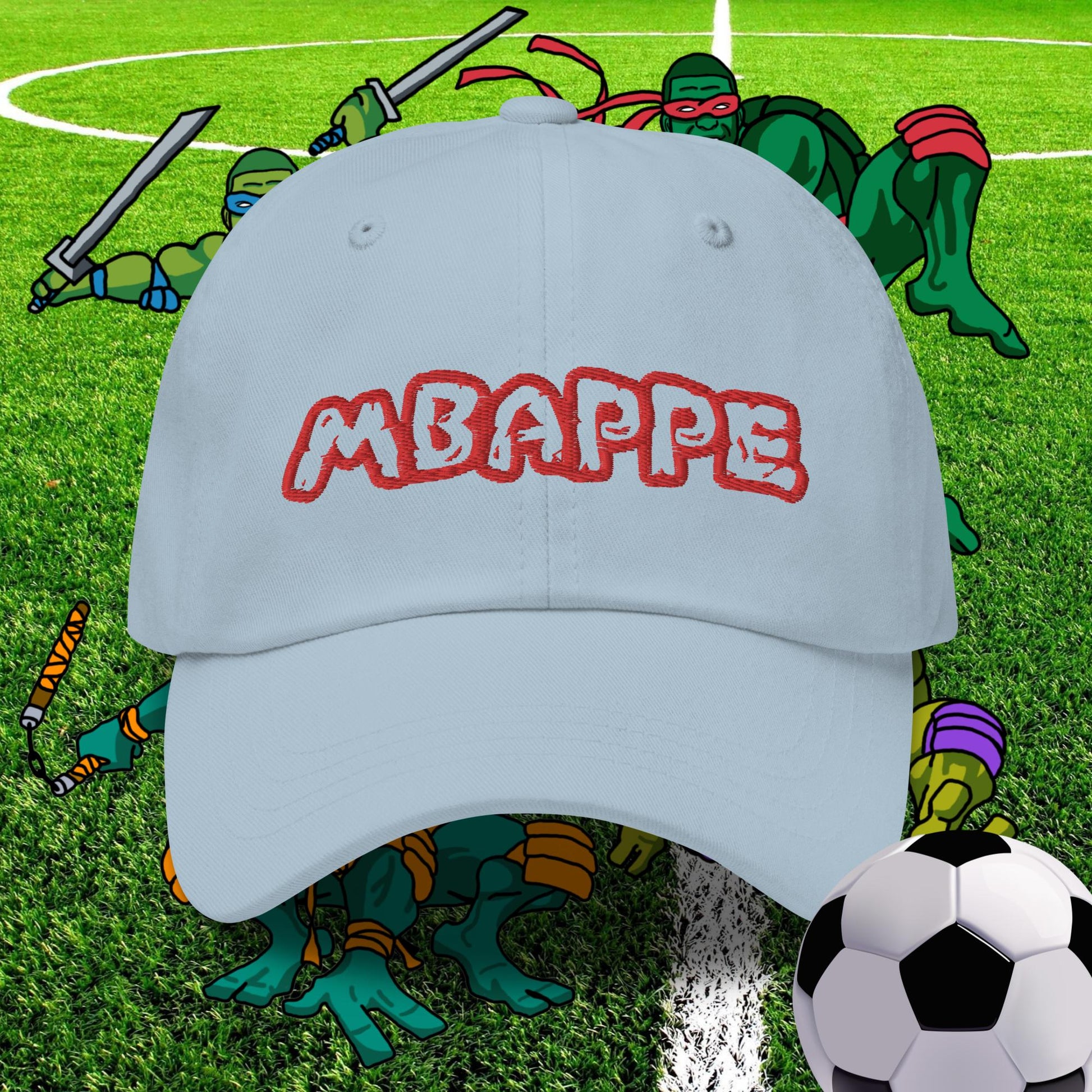 Kylian Mbappe Ninja Turtles Real Madrid Soccer Football Dad hat Next Cult Brand