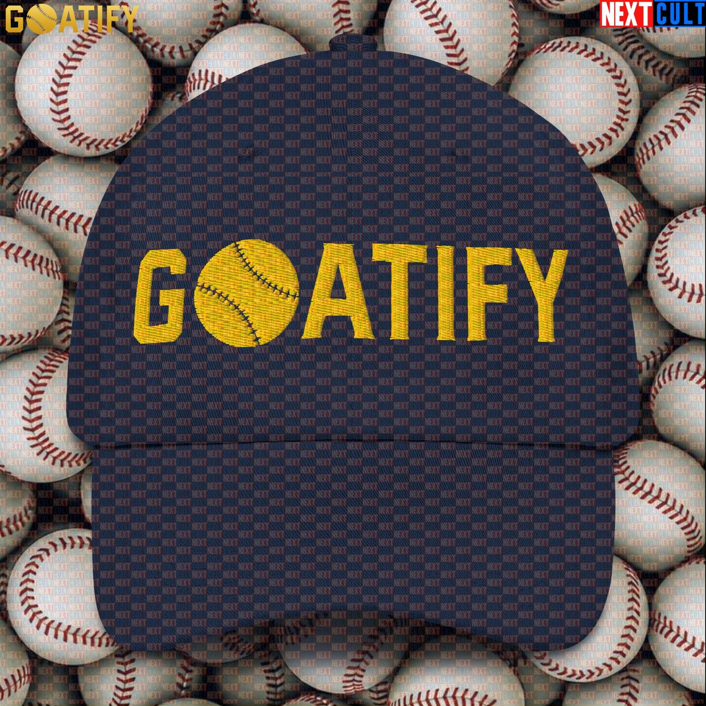 Cap GOATIFY Baseball GOAT Dad Hat for MLB Fans Greatest of All Time Baseball Sports Gift |  | ["Baseball", "MLB"]