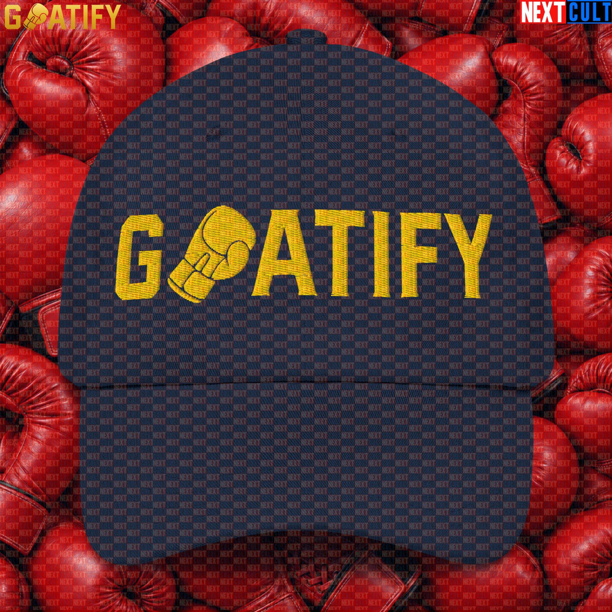 Boxing GOAT Cap GOATIFY Gold Fight Logo Hat for Boxing Fans & Martial Arts Sports Gifts |  | ["Boxing", "Martial Arts"]