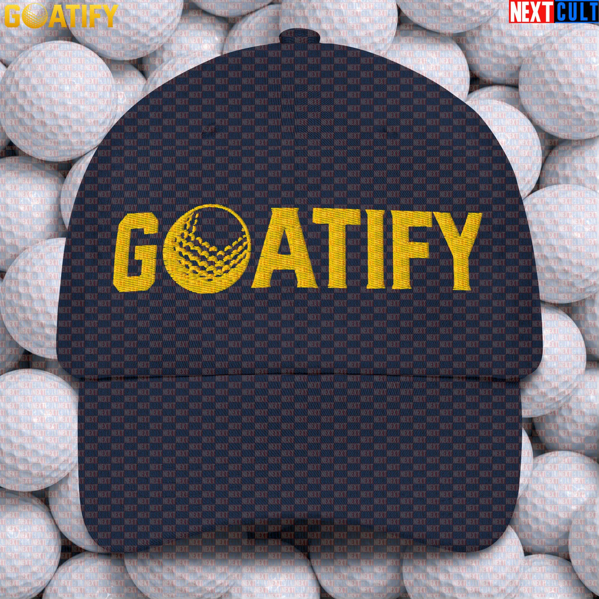 Golf GOAT Cap Golden Golf Ball Hat for Golfers, Sports Fans & Golf Gifts | GOATIFY |  | ["Golf", "PGA"]