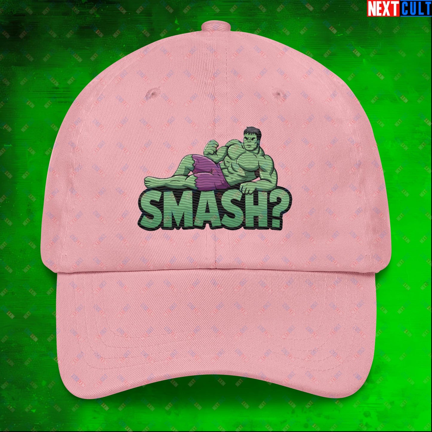 Hulk Smash? Funny Sexy Hulk Meme Cartoon Dad hat