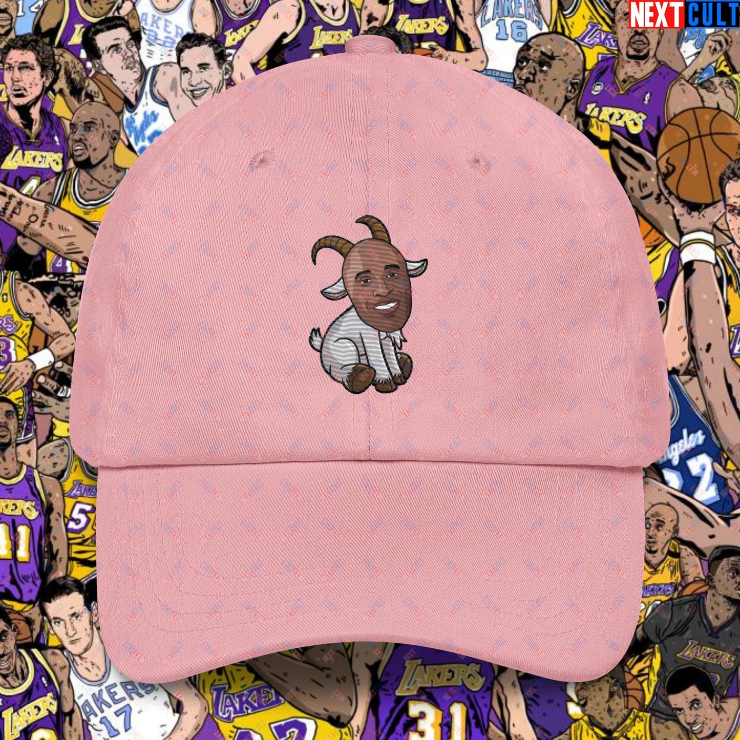 Kobe Bryant G.O.A.T. Dad Hat - Settle the Debate Baseball Cap - Greatest of All Time NBA Meme Hat for Basketball Fans - Perfect Gift for Kobe Fans Dad hat Pink Hats Basketball G.O.A.T. Kobe Bryant Los Angeles Lakers NBA Next Cult Brand