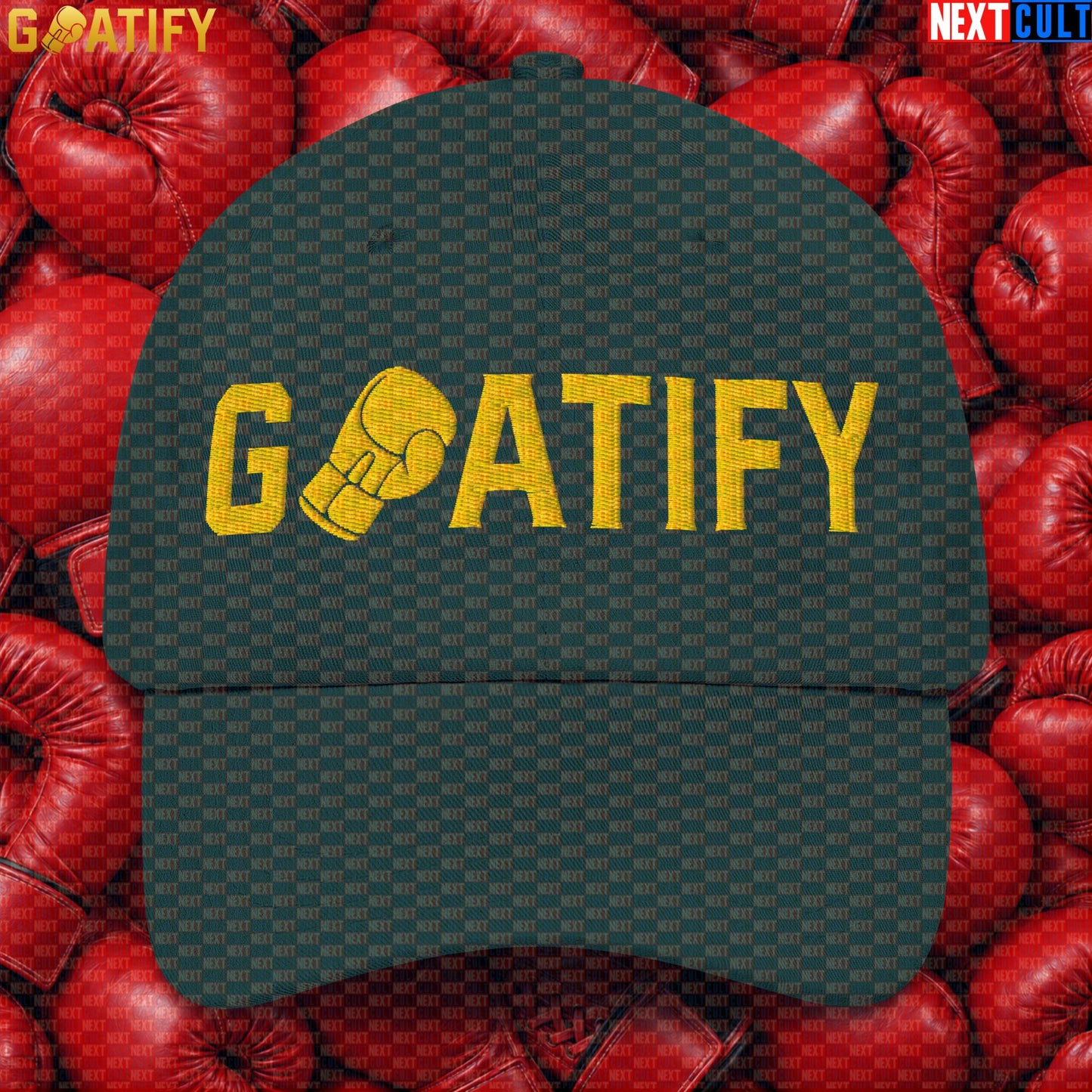 Boxing GOAT Cap GOATIFY Gold Fight Logo Hat for Boxing Fans & Martial Arts Sports Gifts |  | ["Boxing", "Martial Arts"]