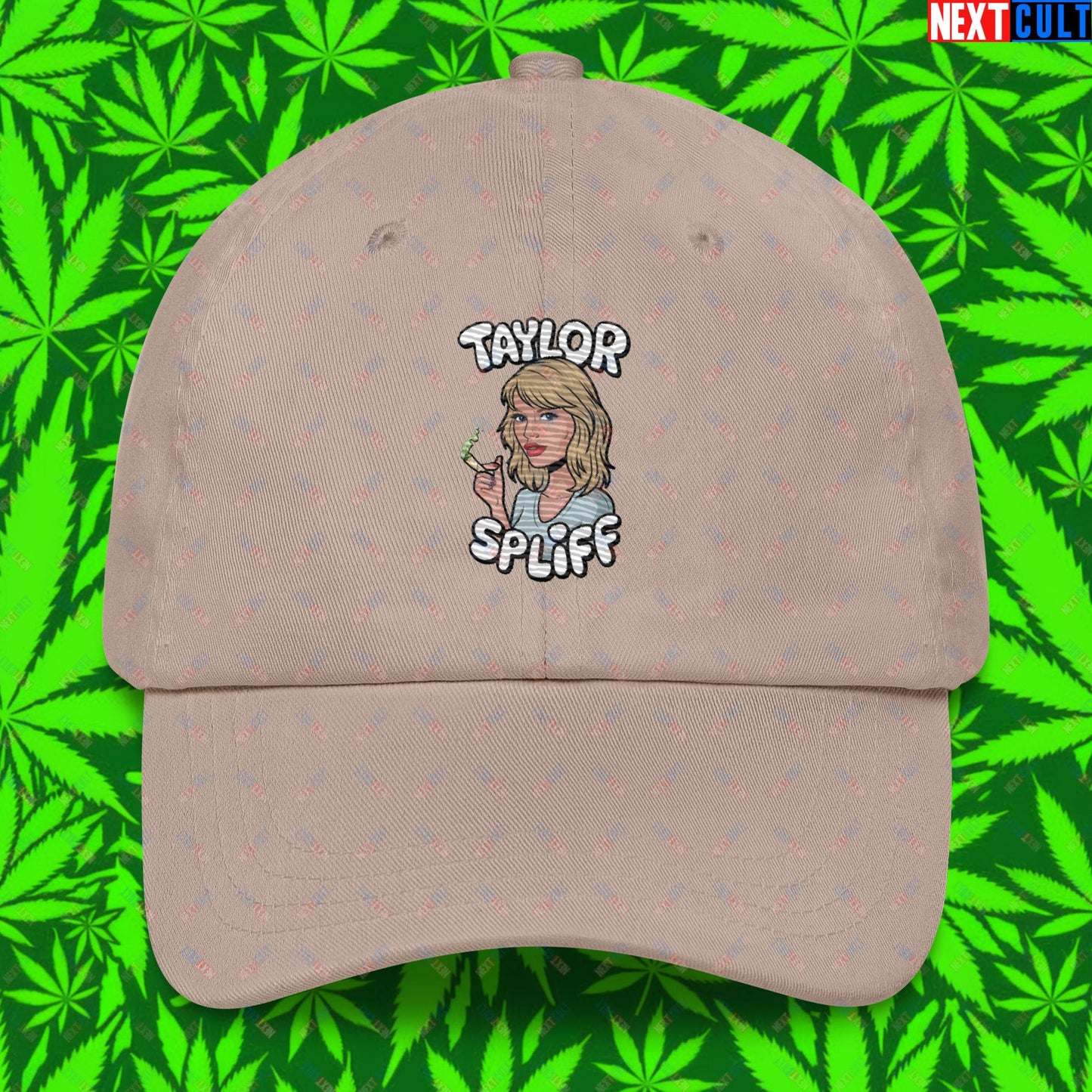 Taylor Spliff Pop Music Star Pothead Stoner Funny Weed Meme Dad hat Stone Hats Music Weed Next Cult Brand