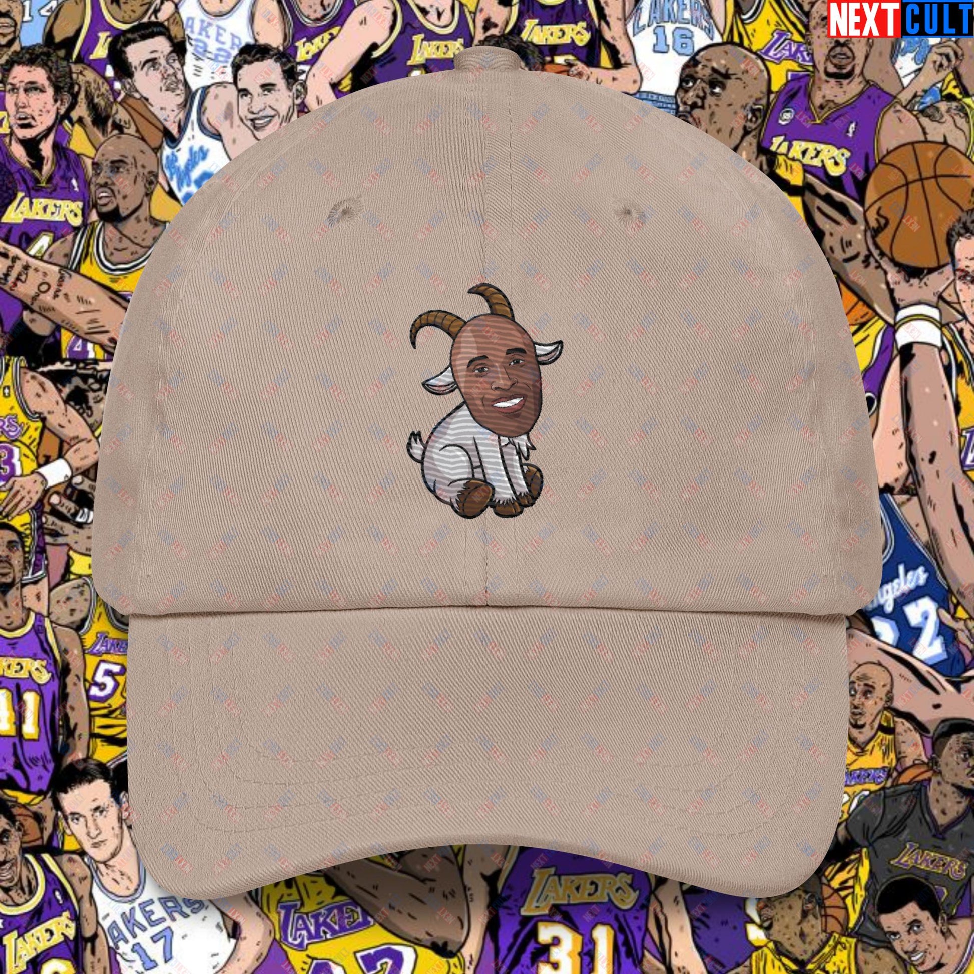 Kobe Bryant G.O.A.T. Dad Hat - Settle the Debate Baseball Cap - Greatest of All Time NBA Meme Hat for Basketball Fans - Perfect Gift for Kobe Fans Dad hat Stone Hats Basketball G.O.A.T. Kobe Bryant Los Angeles Lakers NBA Next Cult Brand