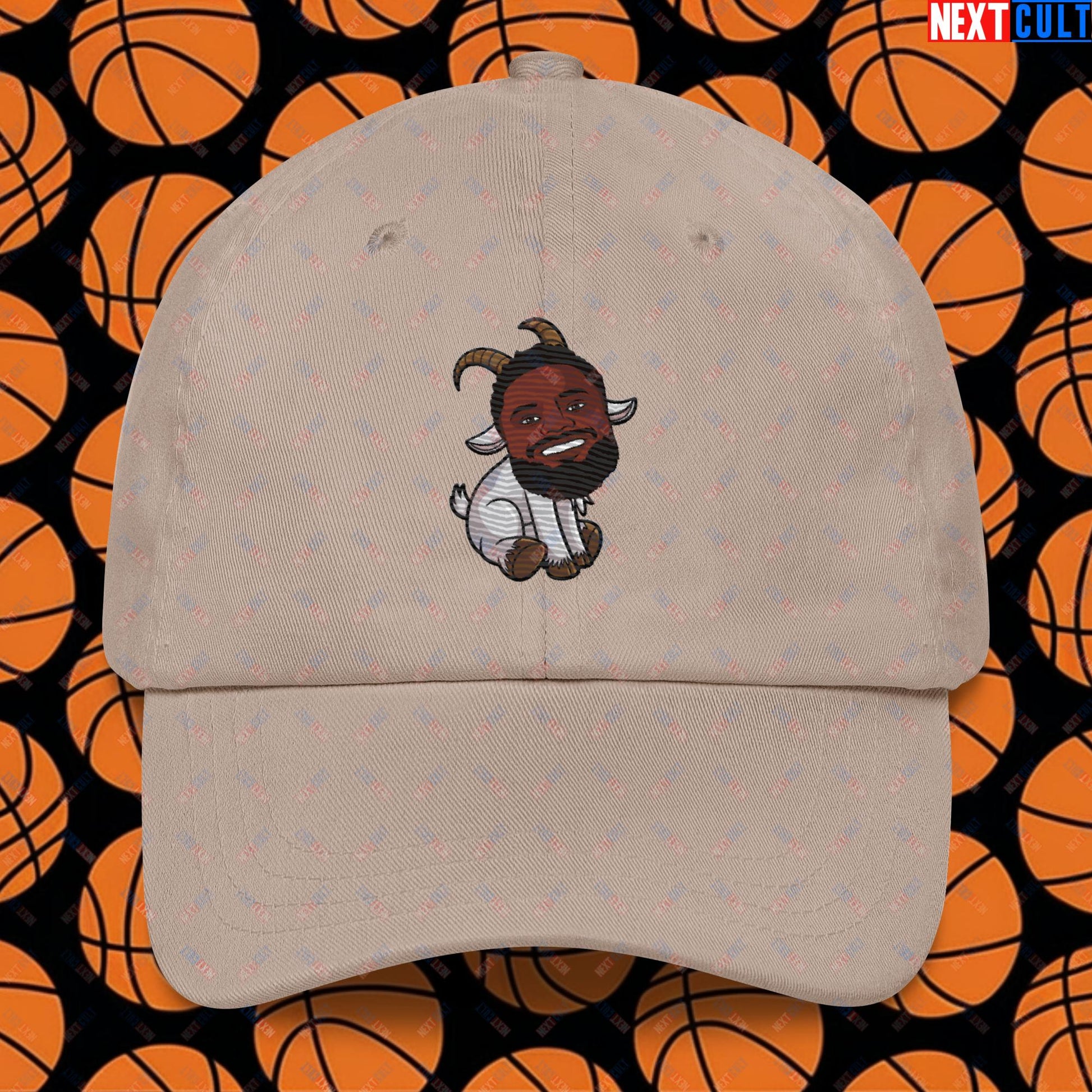 Zion Williamson G.O.A.T. Dad Hat - Funny Basketball Meme Cap - Greatest of All Time Baseball Hat for Basketball Fans - Perfect Gift for Zion Williamson Fans Dad hat Stone Hats Basketball G.O.A.T. NBA New Orleans Pelicans Zion Williamson Next Cult Brand