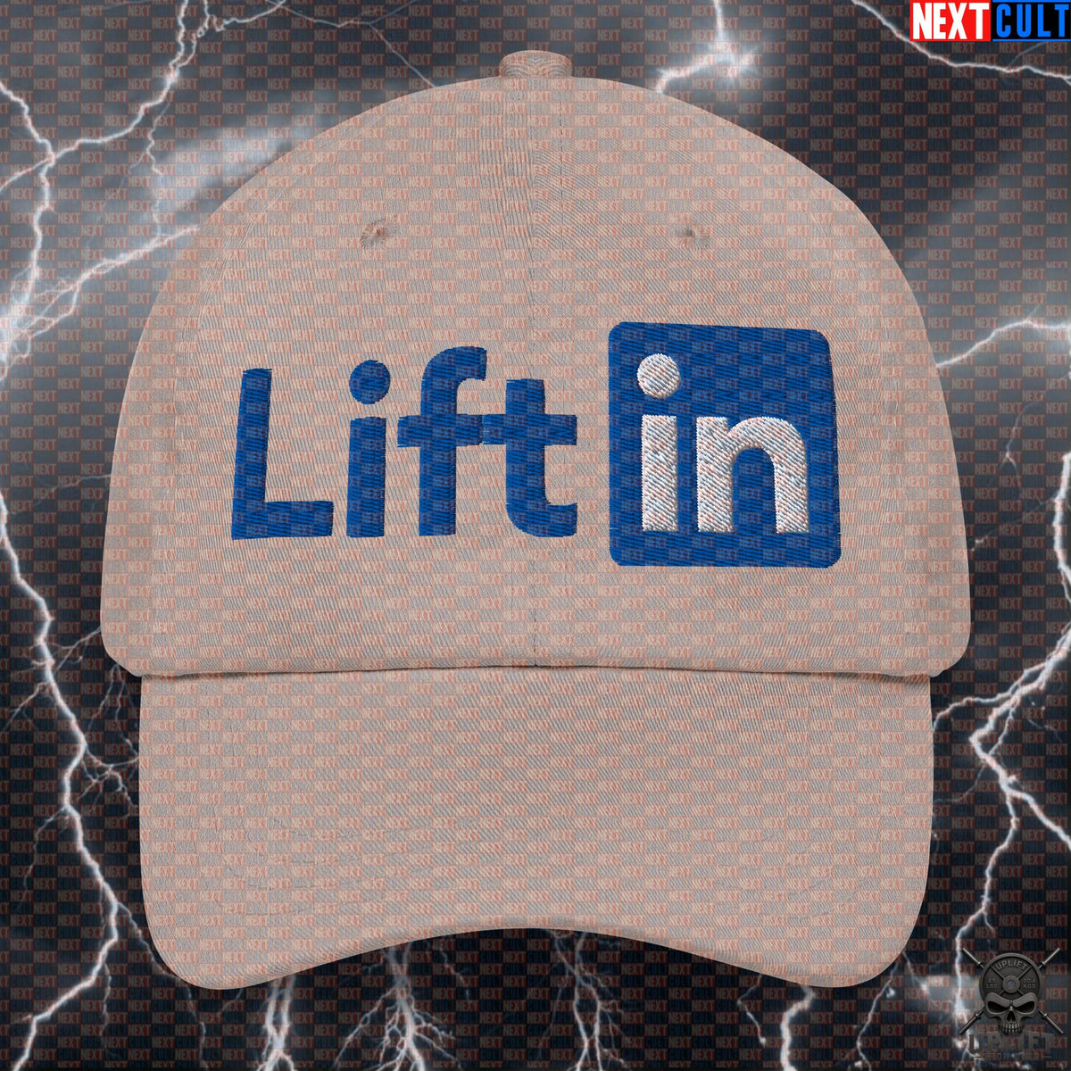 LiftIn Cap Professional Lifter Gym Parody Hat for Lifters, Coaches and Fitness Fans |  | ["Bodybuilding", "Fitness", "Gym", "Powerlifting", "Workout"]