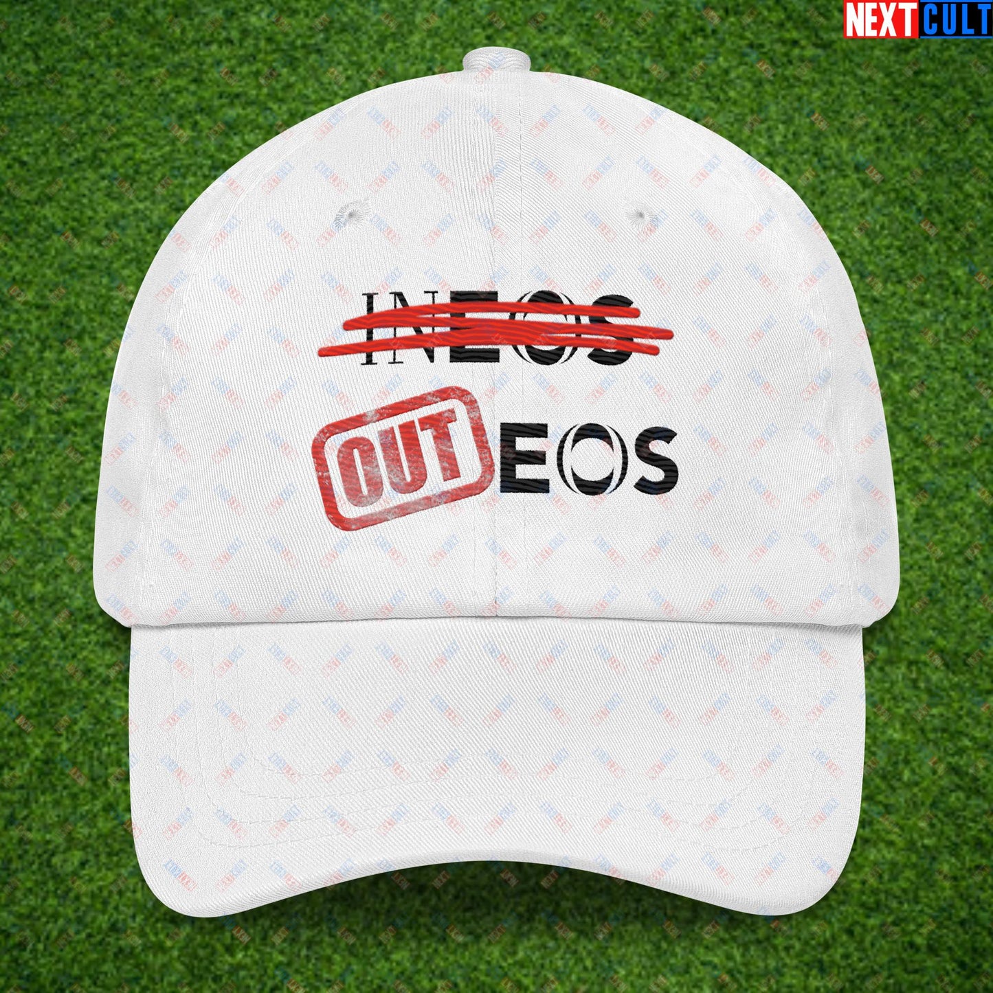 Stop INEOS, OUTEOS Manchester United Supporter Protest Against Glazers, Ineos and Ratcliffe Dad hat Default Title Hats Football GlazersOut Manchester United RatcliffeOut Next Cult Brand