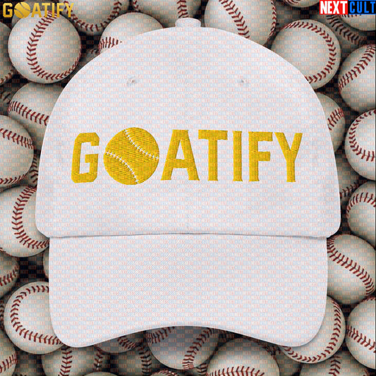 Cap GOATIFY Baseball GOAT Dad Hat for MLB Fans Greatest of All Time Baseball Sports Gift |  | ["Baseball", "MLB"]