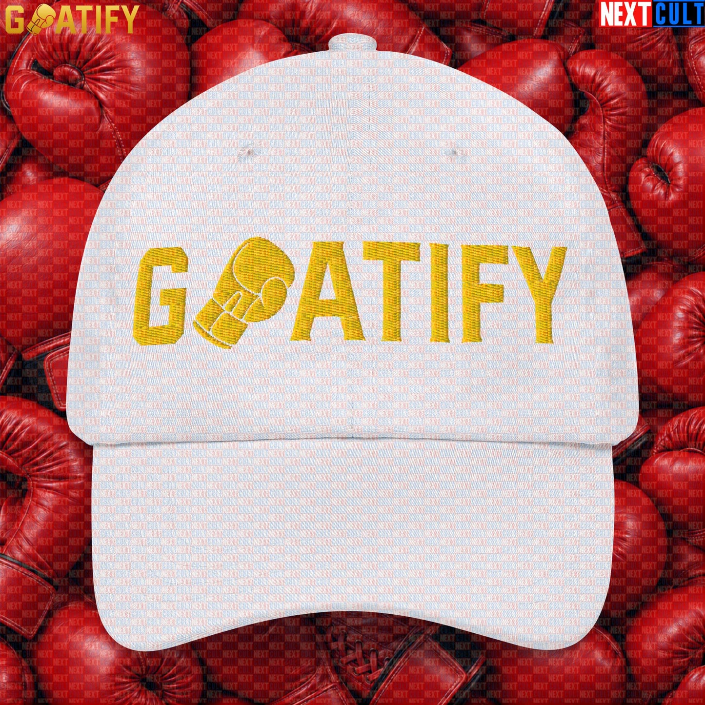Boxing GOAT Cap GOATIFY Gold Fight Logo Hat for Boxing Fans & Martial Arts Sports Gifts |  | ["Boxing", "Martial Arts"]