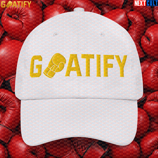 Boxing GOAT Cap GOATIFY Gold Fight Logo Hat for Boxing Fans & Martial Arts Sports Gifts |  | ["Boxing", "Martial Arts"]
